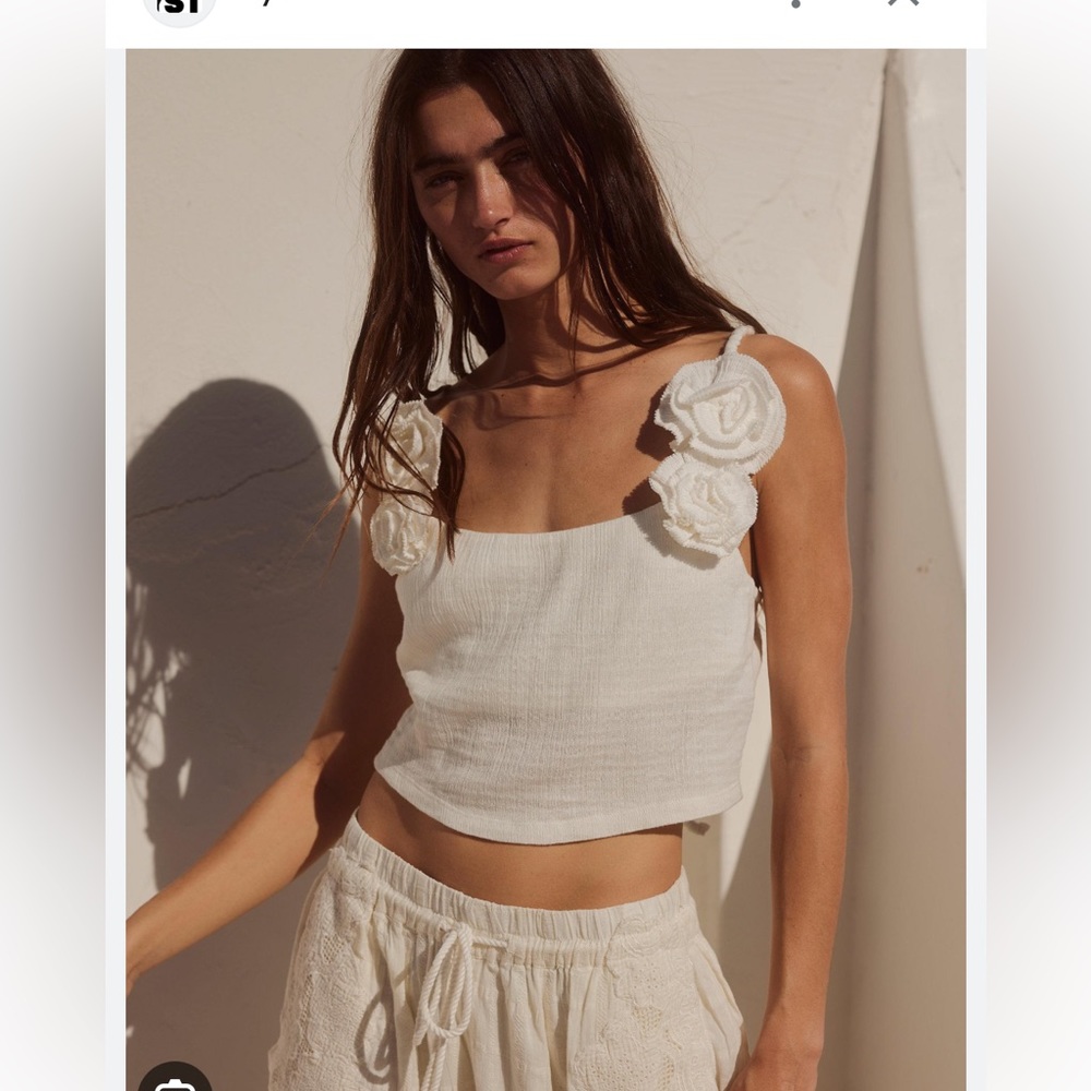 Free People Bella Rosa Top - Picture 2 of 3